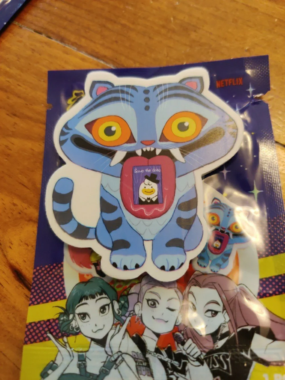 KPop Demon Hunters Eraser Blind - Derpy Tiger